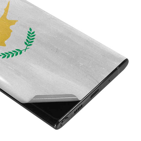 Cyprus Flag Distressed Galaxy Note 10 Skin